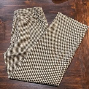 Houndstooth Dark brown and Tan Talbots dress pant